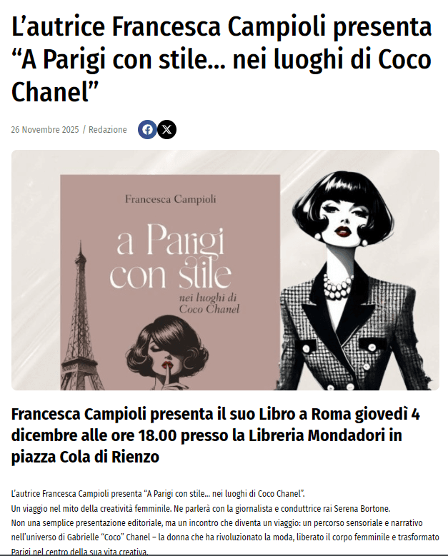 A Parigi con stile. Nei luoghi di Coco Chanel